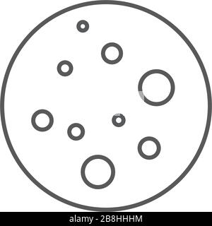 petri dish vector icon concept, isolated on white background Stock Vector