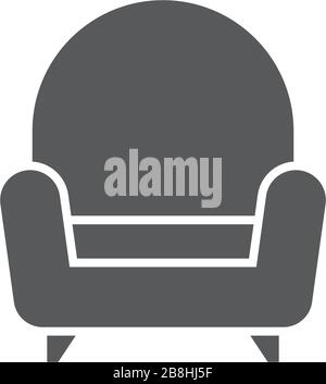 Sofa, couch vector icon concept, isolated on white background Stock Vector