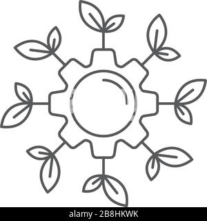Growing plants technology concept vector icon illustration design isolated on white Stock Vector