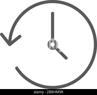 history vector icon concept, isolated on white background Stock Vector