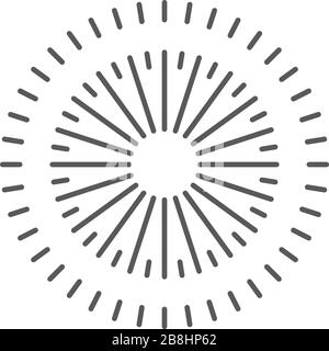 Sparkle Firework vector icon symbol isolated on white background Stock Vector