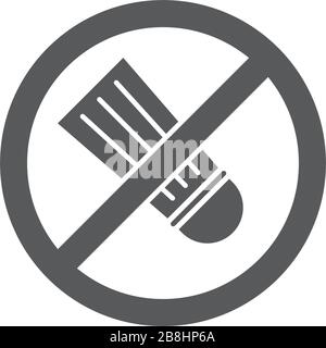Sodium free food label vector icon symbol isolated on white background Stock Vector