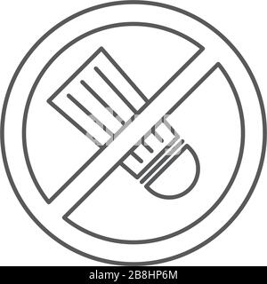 Sodium free food label vector icon symbol isolated on white background Stock Vector