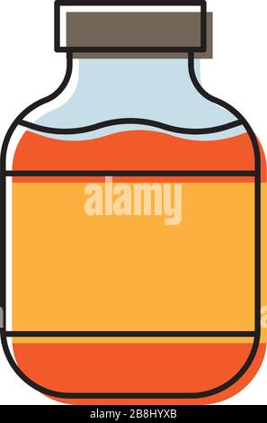 Compote, fruit juice vector icon symbol isolated on white background Stock Vector