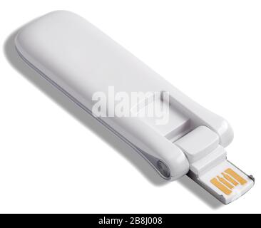 Usb flash memory isolated on the white background Stock Photo
