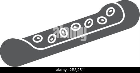 Blood cells flowing through vein vector icon symbol medical isolated on white background Stock Vector