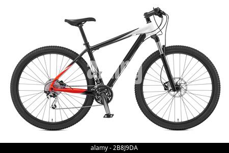Sport  bicycle isolated on the white background with clipping path Stock Photo