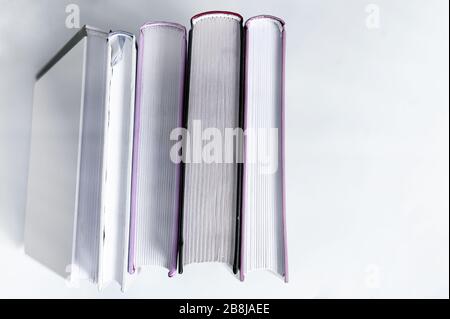 books close-up on a light background Stock Photo