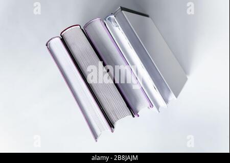 books close-up on a light background Stock Photo