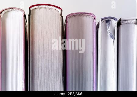 books close-up on a light background Stock Photo