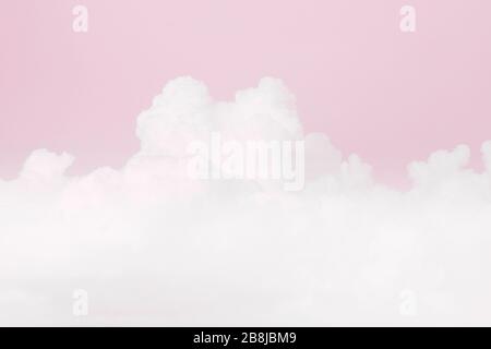 sky soft pink cloud, sky pastel pink color soft background, love valentine background, pink sky clear soft background Stock Photo