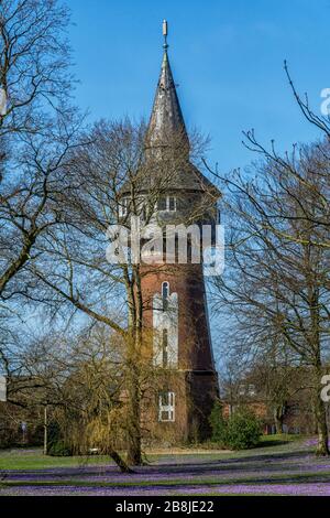 A water tower in Husum Stock Photo