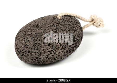 Pumice stone for spa isolated on a white background. High resolution photo. Full depth of field. Stock Photo