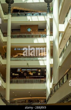 Starbucks 8 Ounce Coffee Coffee Bean Tea Leaf Coffee Shops Each On A Different Level Of Suria Klcc Shopping Mall At The Base Of Petronas Towers Stock Photo Alamy