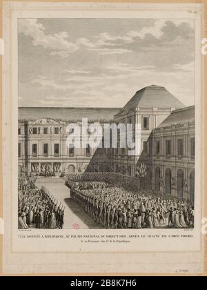 No. 131 / Day Bonaparte given to the Management Board of the National Palace, after the Treaty of Campo Formio on 20 Frimaire Year 6 of the Republic. (IT) Stock Photo