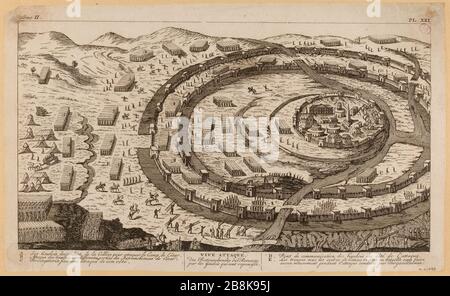 Bright attack / entrenchments Roman / by Gaul which are repelled. (TI) Stock Photo