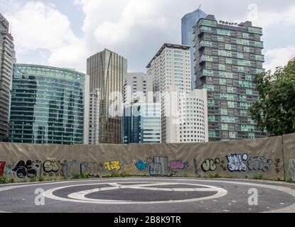 Office towers and skyscrapers in downtown central Kuala Lumpur Malaysia. Stock Photo