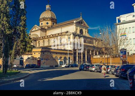 San Gioacchino Church in Prati (Rome at the time of Covid 19) Stock Photo