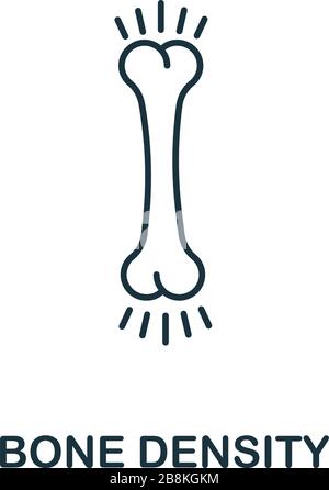 Bone Density icon. Line simple Health Check icon for templates, web ...