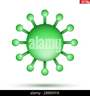 Coronavirus symbol isolated on background Stock Vector