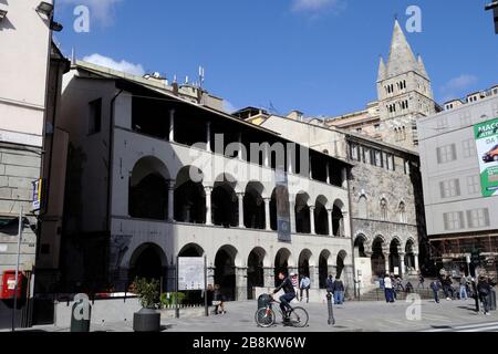 Commenda di San Giovanni di Prè XII century, piazza della Commenda square, Genoa, Ligury, Italy, Europe Stock Photo