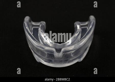 boxing mouth guards. sports product photography Stock Photo