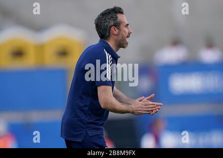 FRISCO. USA. MAR 11:  Spanish coach Jorge Vilda during the 2020 SheBelieves Cup Women's International friendly football match between England Women vs Spain Women at Toyota Stadium in Frisco, Texas, USA. ***No commericial use*** (Photo by Daniela Porcelli/SPP) Stock Photo