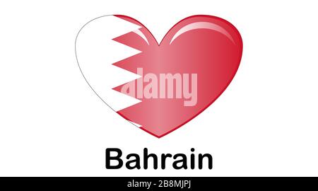 original and simple Bahrain flag isolated vector in official colors and ...