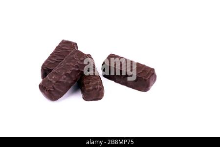 chocolate candies isolated on a white background Stock Photo