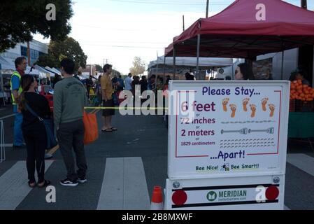 Farmer's Market, Mar Vista, CA Stock Photo