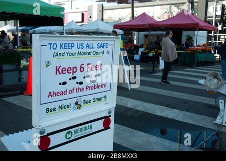 Farmer's Market, Mar Vista, CA Stock Photo