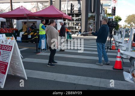 Farmer's Market, Mar Vista, CA Stock Photo