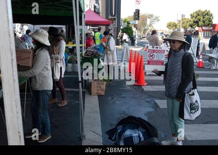 Farmer's Market, Mar Vista, CA Stock Photo