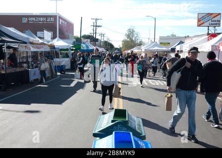 Farmer's Market, Mar Vista, CA Stock Photo