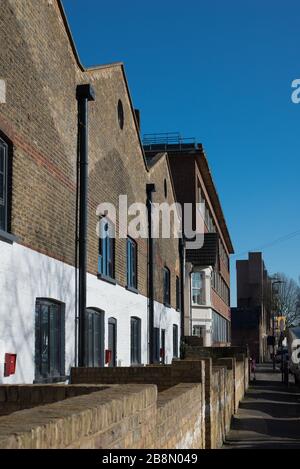 Houses on Stanley Gardens, London, W3 Stock Photo