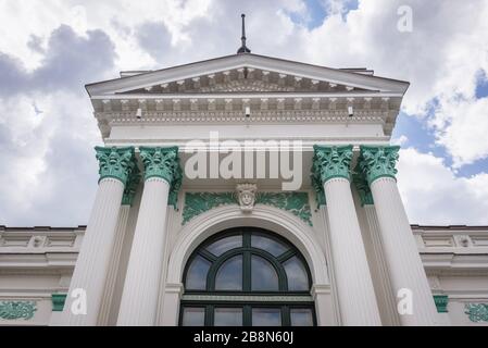 Sala cu Orga - Organ Hall building on Stefan cel Mare si Sfant Boulevard in Chisinau, capital of the Republic of Moldova Stock Photo