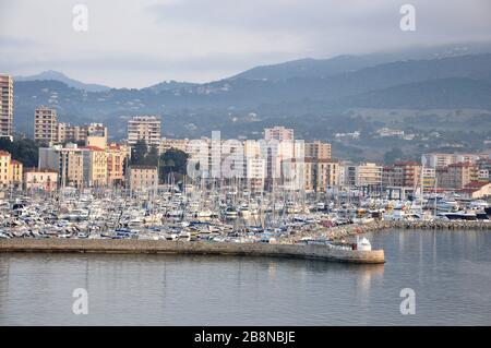 beautiful landscape of southern Corsica, Ajaccio, france Stock Photo