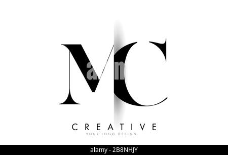 M C MC Beauty vector initial logo, handwriting logo of initial signature,  wedding, fashion, jewerly, boutique, floral and botanical with creative  template for any company or business. Stock Vector | Adobe Stock