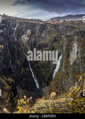 Waterfall in Norway Stock Photo