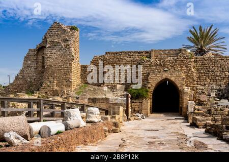 Caesarea National Park, Israel, Middle East. Stock Photo