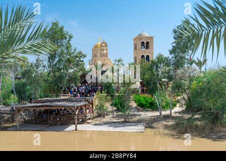 Bethany beyond the Jordan baptismal site, Israel, Middle East. Stock Photo