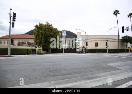 Warner Bros water tower on the studio lot in Burbank California Stock ...