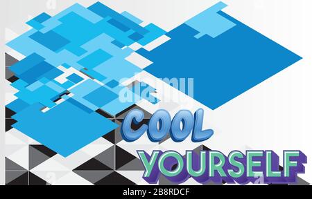 cool yourself abstract design texture Stock Vector