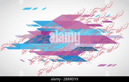 art texture on abstract background Stock Vector