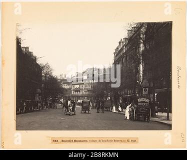Ancienne Photo La Bourboule - Calèches à Boulevard - Tirage Original 1890