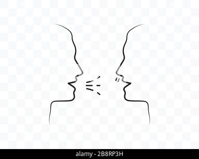 Common cold, cough, flu icon. Vector illustration, flat design. Stock Vector