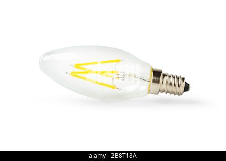 LED light bulb isolated on a white background Stock Photo
