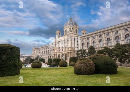 The Museum of Natural History (Naturhistorisches Museum) on Maria Theresa square (Maria-Theresien-Platz) in Vienna, Austria Stock Photo