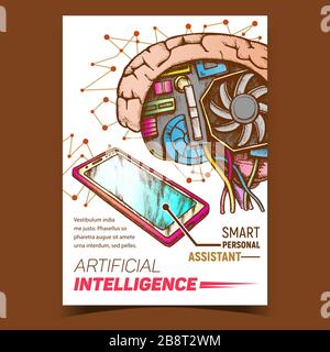Artificial Intelligence Ai Promotion Banner Vector Stock Vector