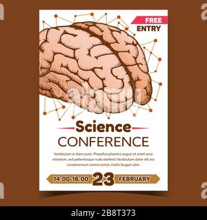 Anatomical Science Conference Promo Poster Vector Stock Vector